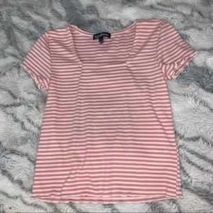 Pink and white striped shirt